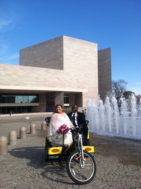 Nonpartisan Pedicab Wedding on the National Mall